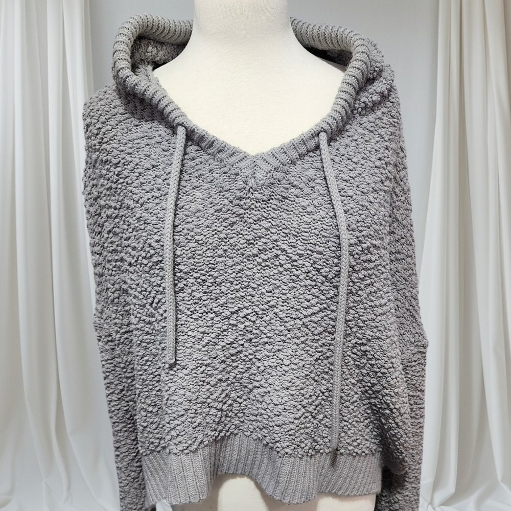 POL Gray Cowl Neck Sweater
